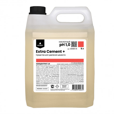Extra Cement+ PROSEPT 5 л Удалитель цемента. Концентрат